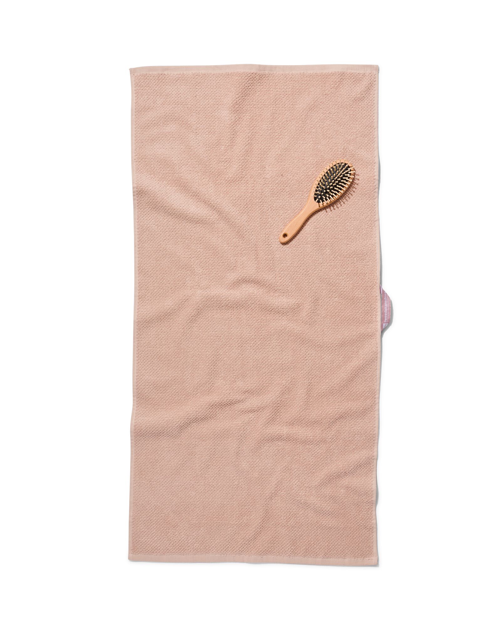 serviette de bain 2&egrave;me vie coton recycl&eacute; rose p&acirc;le rose p&acirc;le - 1000031878 - HEMA