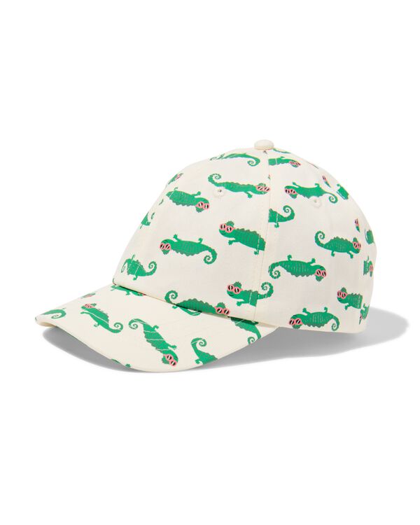 casquette enfant l&eacute;zard blanc cass&eacute; blanc cass&eacute; - 18400075OFFWHITE - HEMA