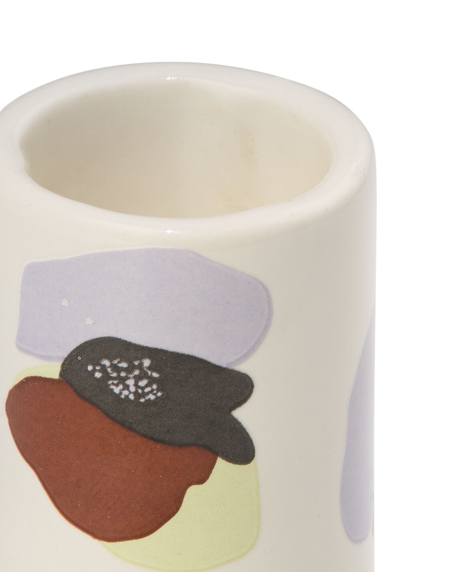 kandelaar ⌀7x9cm keramiek klaproos - 13326005 - HEMA