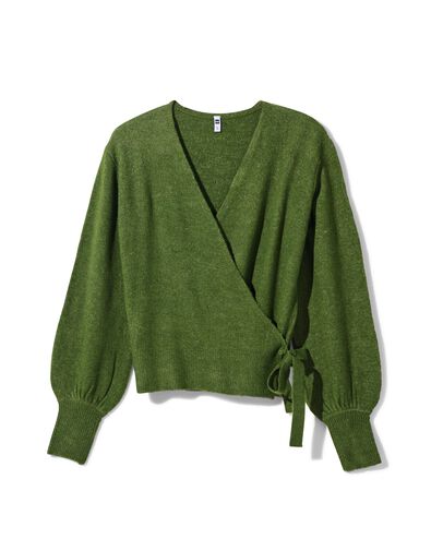 gilet cache-coeur femme Lana vert fonc&eacute; - 36277560DARKGREEN - HEMA