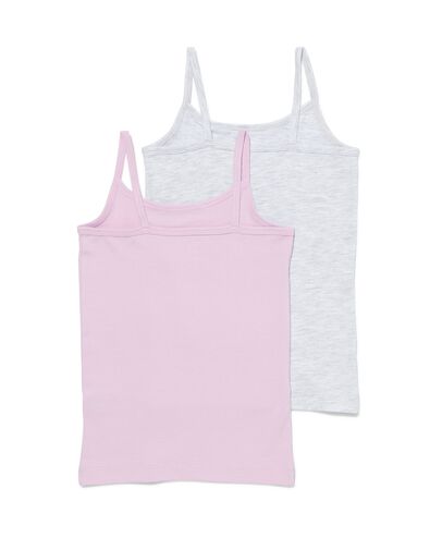 2er-Pack Kinder-Hemden, Baumwolle/Elasthan lila lila - 19347830LILAC - HEMA