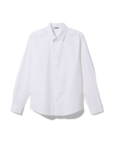 chemise homme coton avec stretch blanc L - 2100712 - HEMA