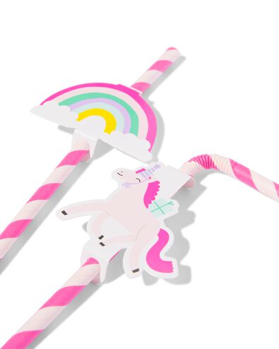 Papierstrohhalme Regenbogen &ndash; 10 St&uuml;ck  - 14250088 - HEMA
