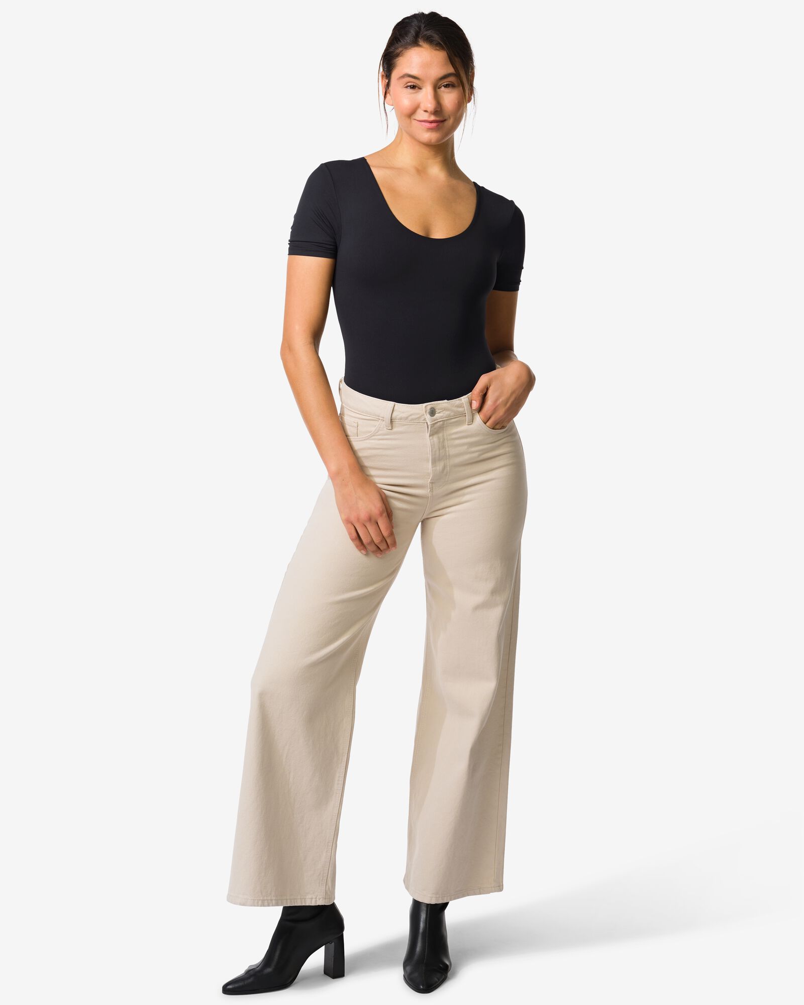 damesbody smoothing zwart zwart - 21500704BLACK - HEMA