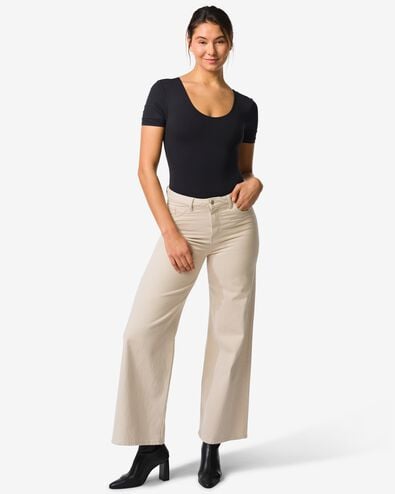 damesbody smoothing zwart zwart - 21500704BLACK - HEMA