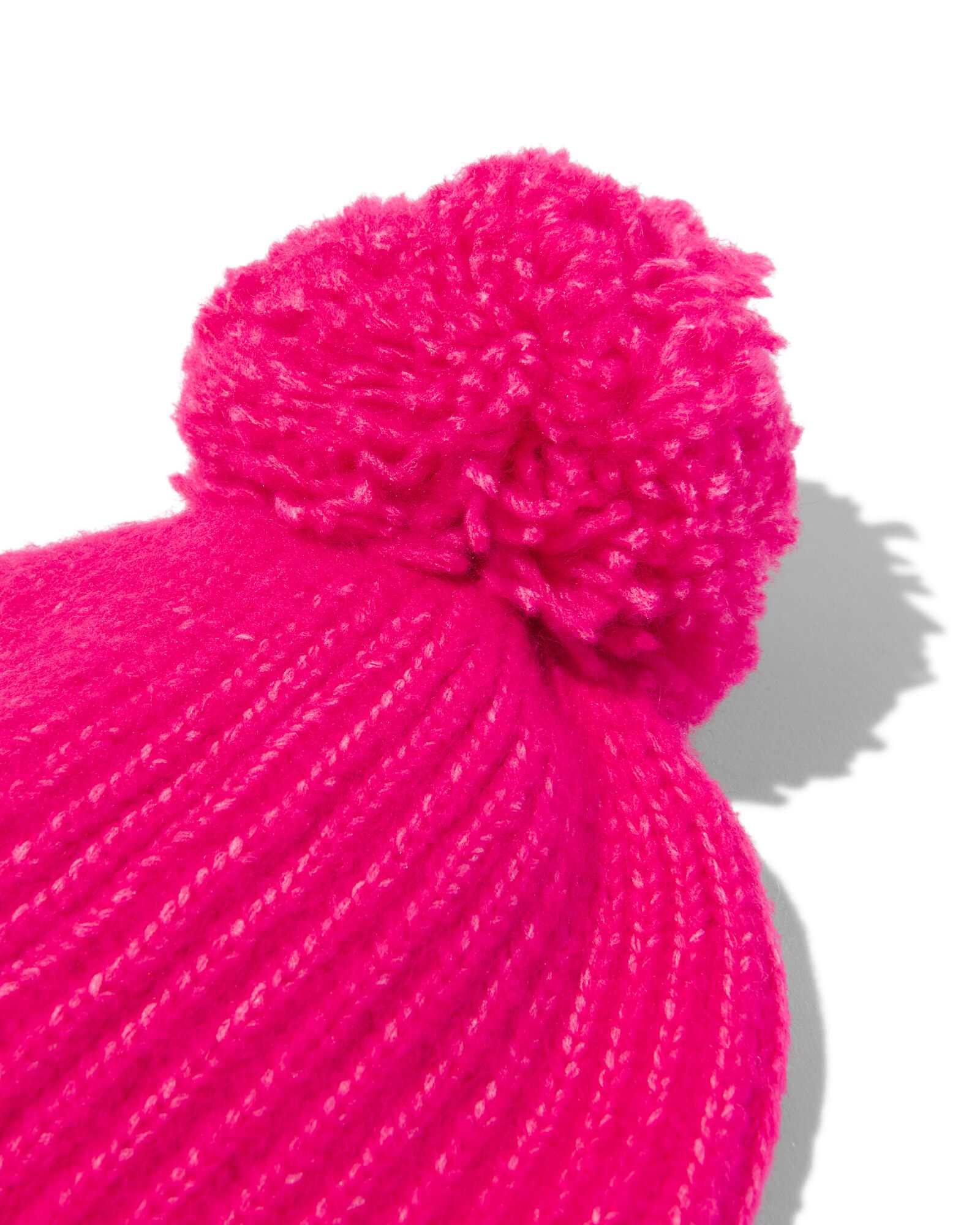bonnet en maille enfant avec pompon rose rose - 16731630PINK - HEMA