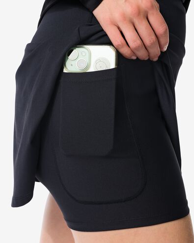 dames sportrokje zwart zwart - 36020127BLACK - HEMA