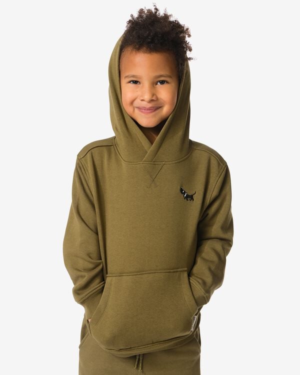 Takkie Kinder-Hoodie aus Sweatstoff  olivgr&uuml;n olivgr&uuml;n - 30712701OLIVE - HEMA