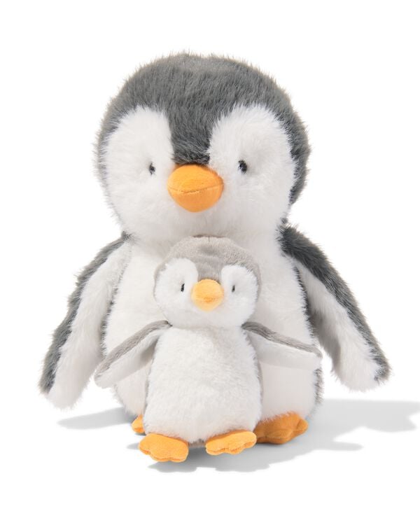 Kuschelpinguin mit Baby 31 cm - 15100270 - HEMA