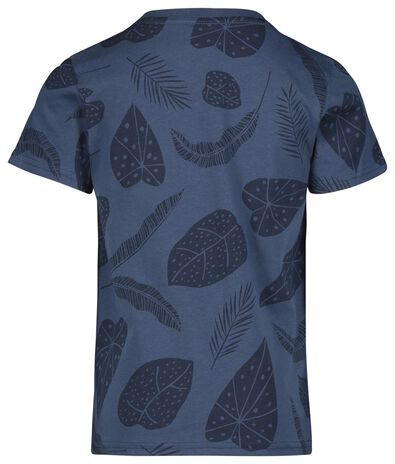 t-shirt enfant feuilles bleu foncé bleu foncé - 1000023030 - HEMA