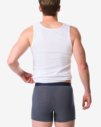 herenboxers strepen - 3 stuks donkerblauw donkerblauw - 19168360DARKBLUE - HEMA