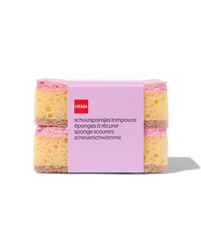 schuurspons tompouce - 2 stuks - 20520075 - HEMA