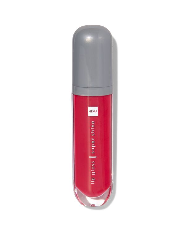 gloss à lèvres super brillant bright red - 11230270 - HEMA
