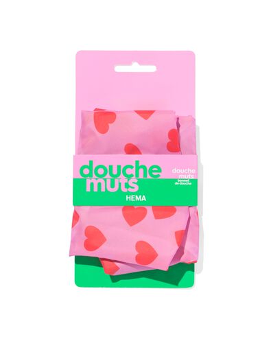 bonnet de douche rose avec c&oelig;urs - 11880067 - HEMA