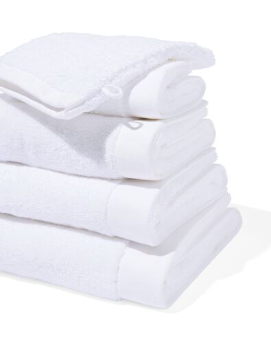 serviette de bain ultrasoft 100 x 50 - blanc blanc serviette 50 x 100 - 5240070 - HEMA
