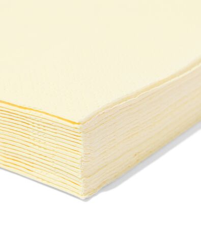 serviettes 33 x 33 cm jaune - lot de 20 - 25800221 - HEMA