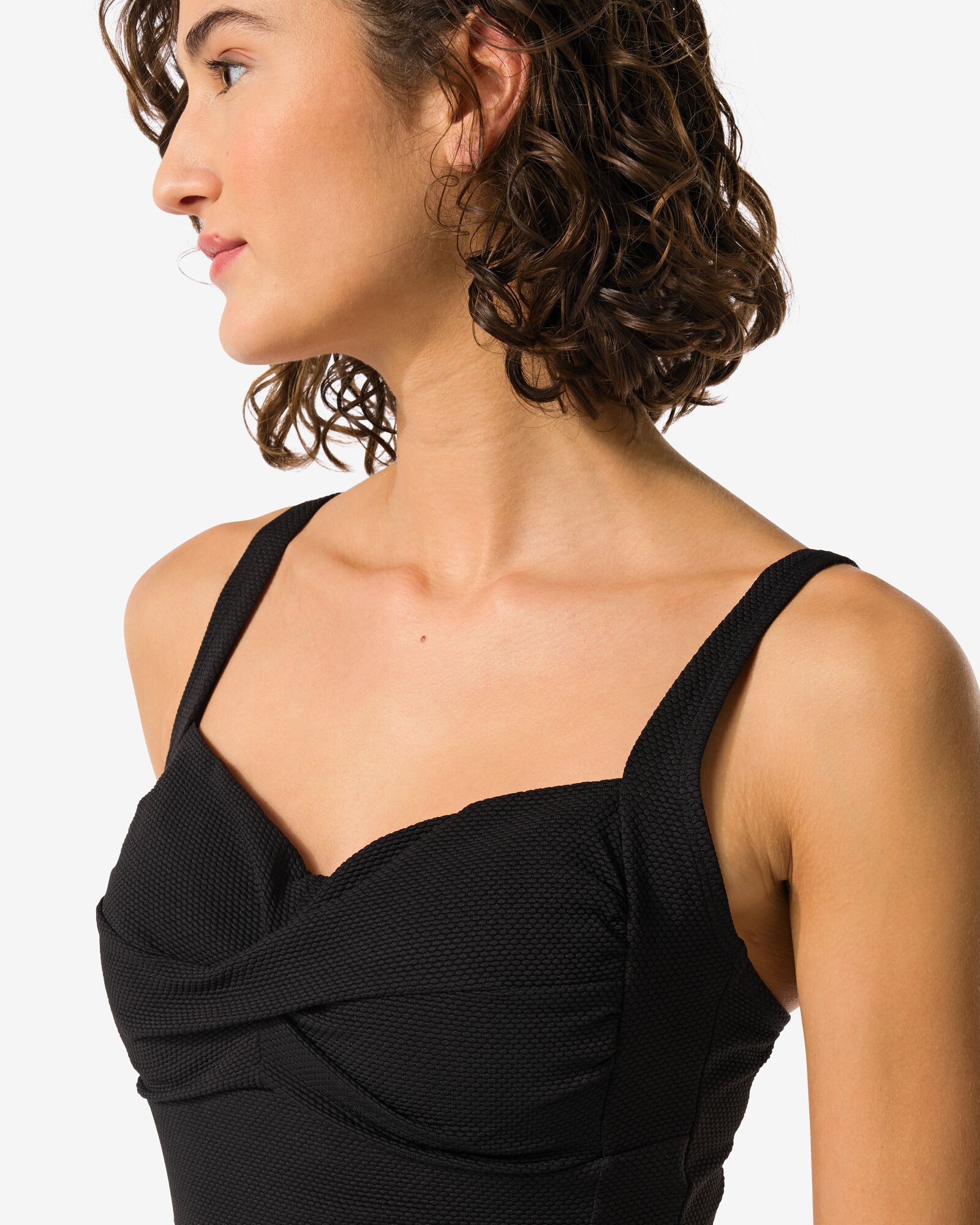 Damen-Badeanzug, Control schwarz schwarz - 1000030426 - HEMA