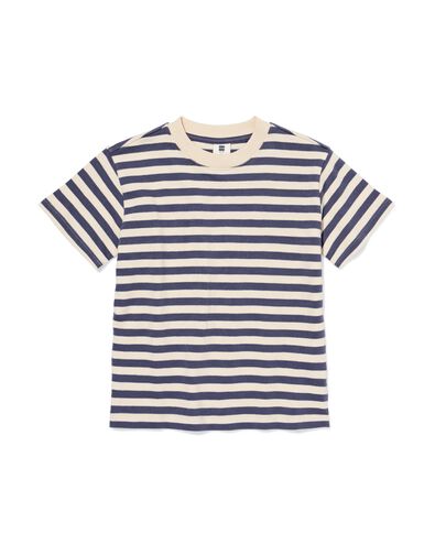 kinder T-shirt strepen blauw - 30713401BLUE - HEMA
