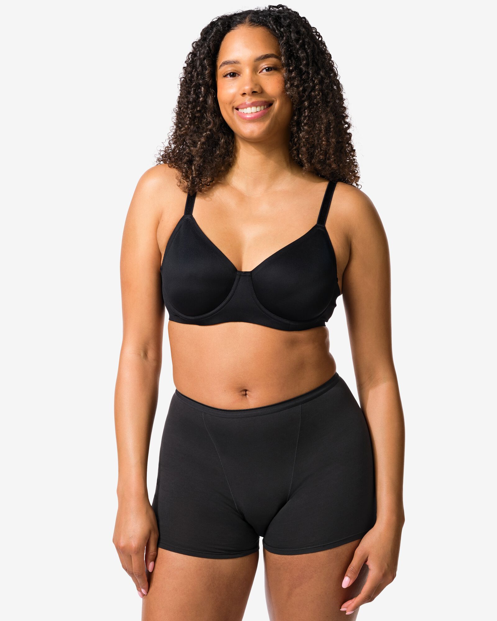 menstruatieboxer katoen hoge absorptie zwart zwart - 19611786BLACK - HEMA
