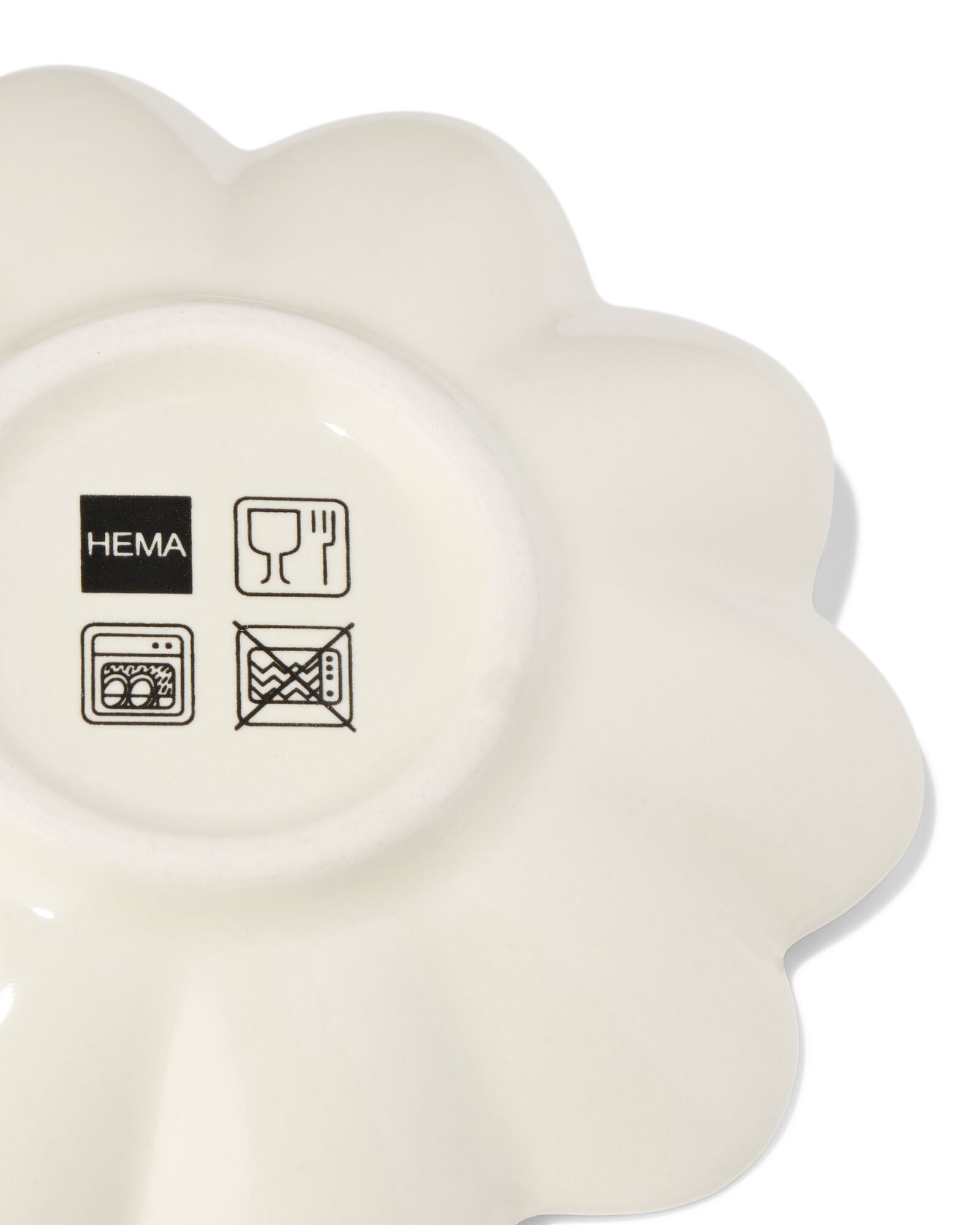 Teeuntertasse 8,3 x 8,3 x 1,5 cm, aus Keramik, Blumenform - 61104512 - HEMA