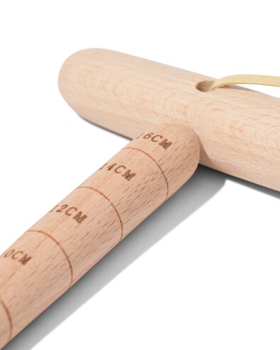 pootstok 18.5cm hout - 41800071 - HEMA