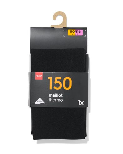 collants enfant thermo 150denier noir noir - 4360215BLACK - HEMA