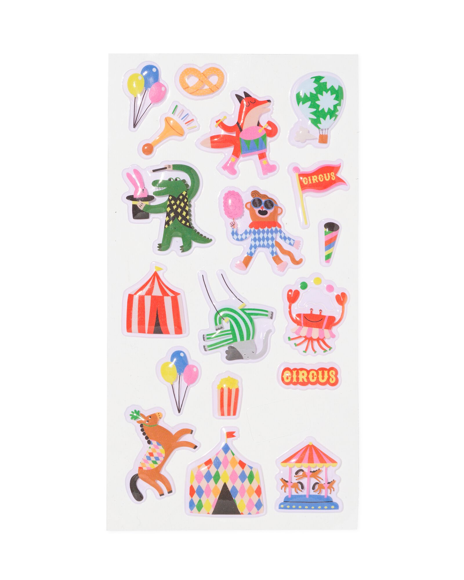 3D stickers circus - 38 stuks - 15900193 - HEMA