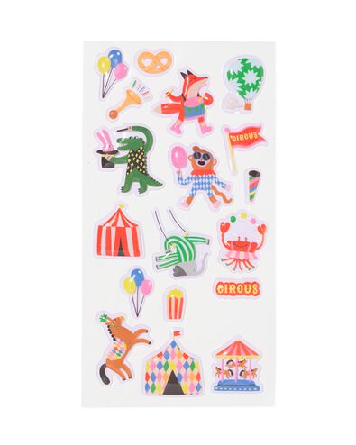 3D stickers circus - 38 stuks - 15900193 - HEMA