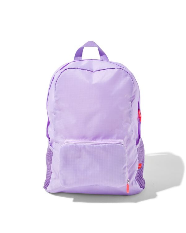 sac à dos pliant 25x15x35 lilas - 18640057 - HEMA