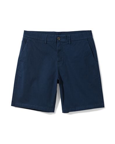 herenshort Charly regular fit chino donkerblauw donkerblauw - 2140930DARKBLUE - HEMA