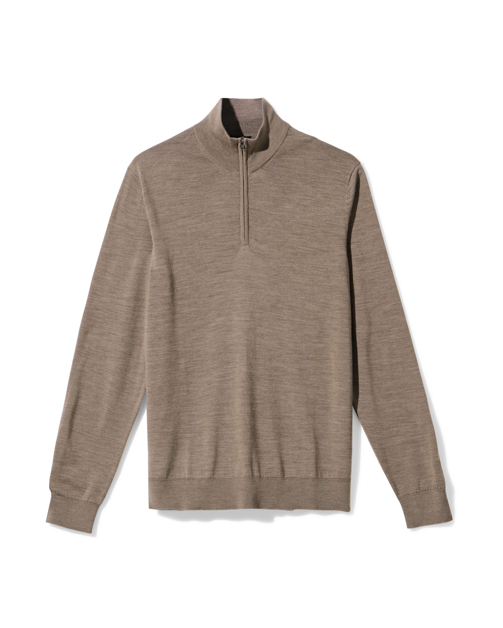 pull homme Frank laine m&eacute;rinos taupe - 2116980TAUPE - HEMA