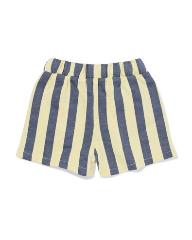 short b&eacute;b&eacute; coupe confortable tissu molletonn&eacute; rayures &eacute;cru &eacute;cru - 33189070ECRU - HEMA
