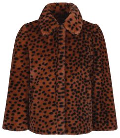 manteau enfant teddy marron marron - 1000024712 - HEMA