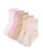5 paires de chaussettes bébé avec du coton rose 12-18 m - 4740038 - HEMA