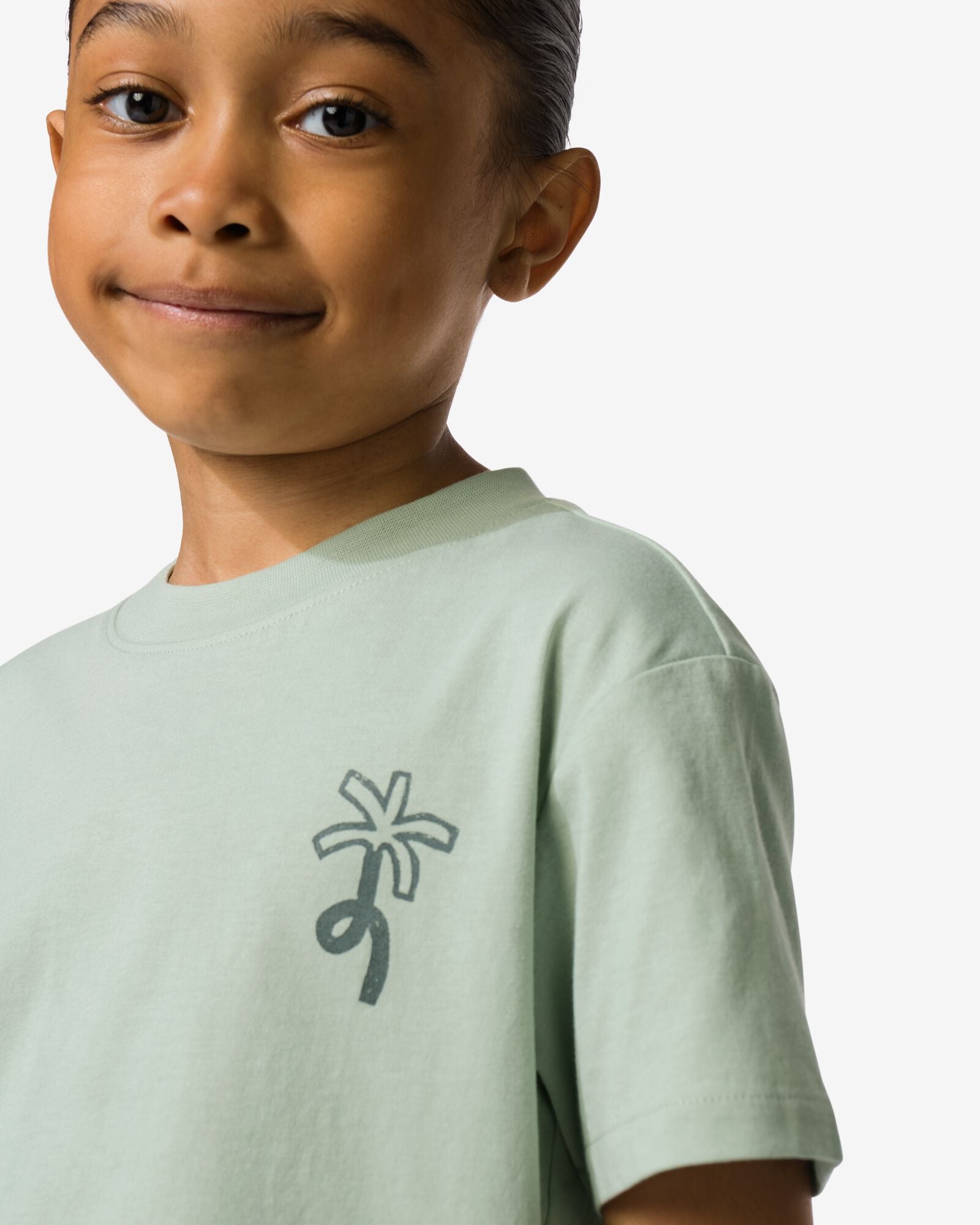 kinder T-shirt palm groen groen - 30717705GREEN - HEMA