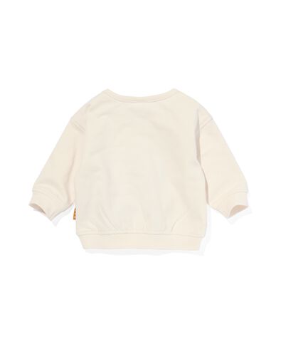 newborn sweater met kersen gebroken wit 80 - 33478816 - HEMA