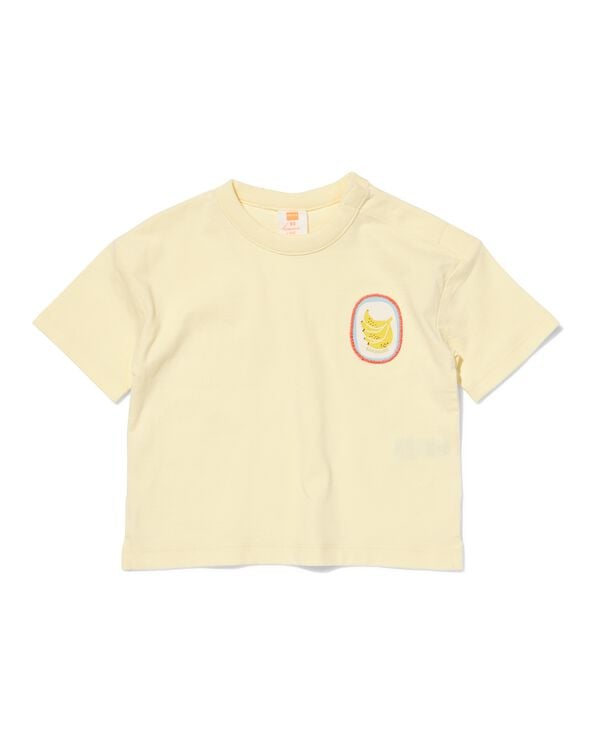 Baby-T-Shirt Jersey Bananen hellgelb hellgelb - 33191470LIGHTYELLOW - HEMA