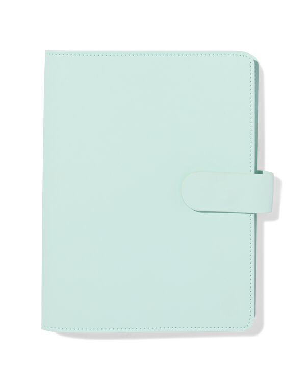 navulbaar notitieboek A5 gevuld met lijntjes groen - 14170093 - HEMA