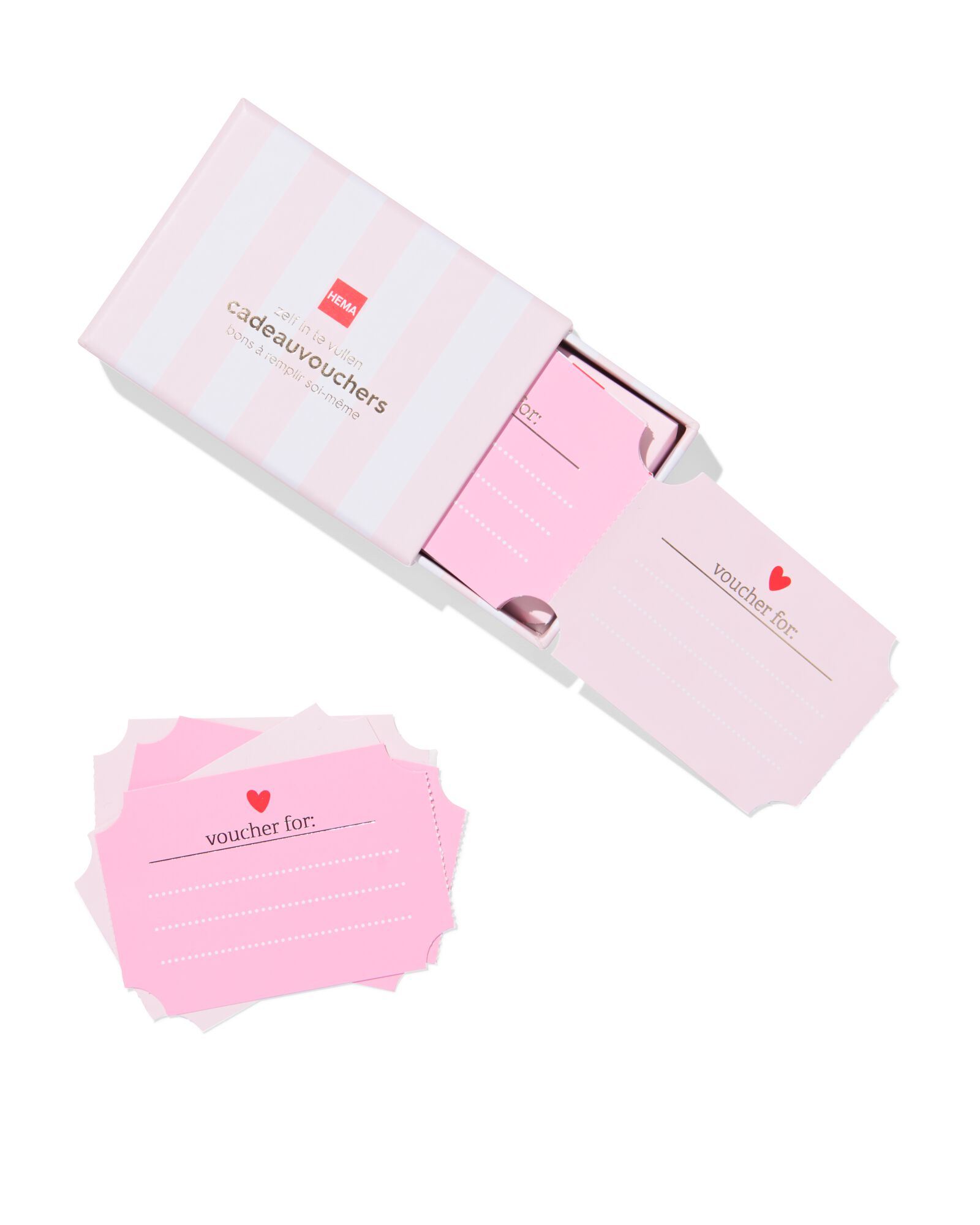 ch&egrave;ques-cadeaux amour &agrave; remplir soi-m&ecirc;me - 60800149 - HEMA