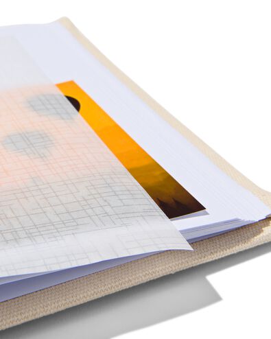 Fotoalbum, 18 x 24 cm, Leinen, ecru - 14650225 - HEMA