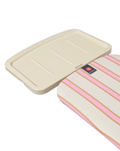 planche &agrave; repasser B Brabantia pour centrale vapeur 124x38 cm rayures roses - 20500264 - HEMA