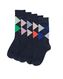 heren sokken met katoen ruiten - 5 paar multi multi - 4152610MULTI - HEMA