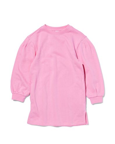 robe sweat enfant rose pâle 122/128 - 30832263 - HEMA