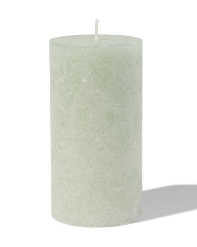 bougie rustique &Oslash;7x13 vert clair vert clair 7 x 13 - 13503172 - HEMA