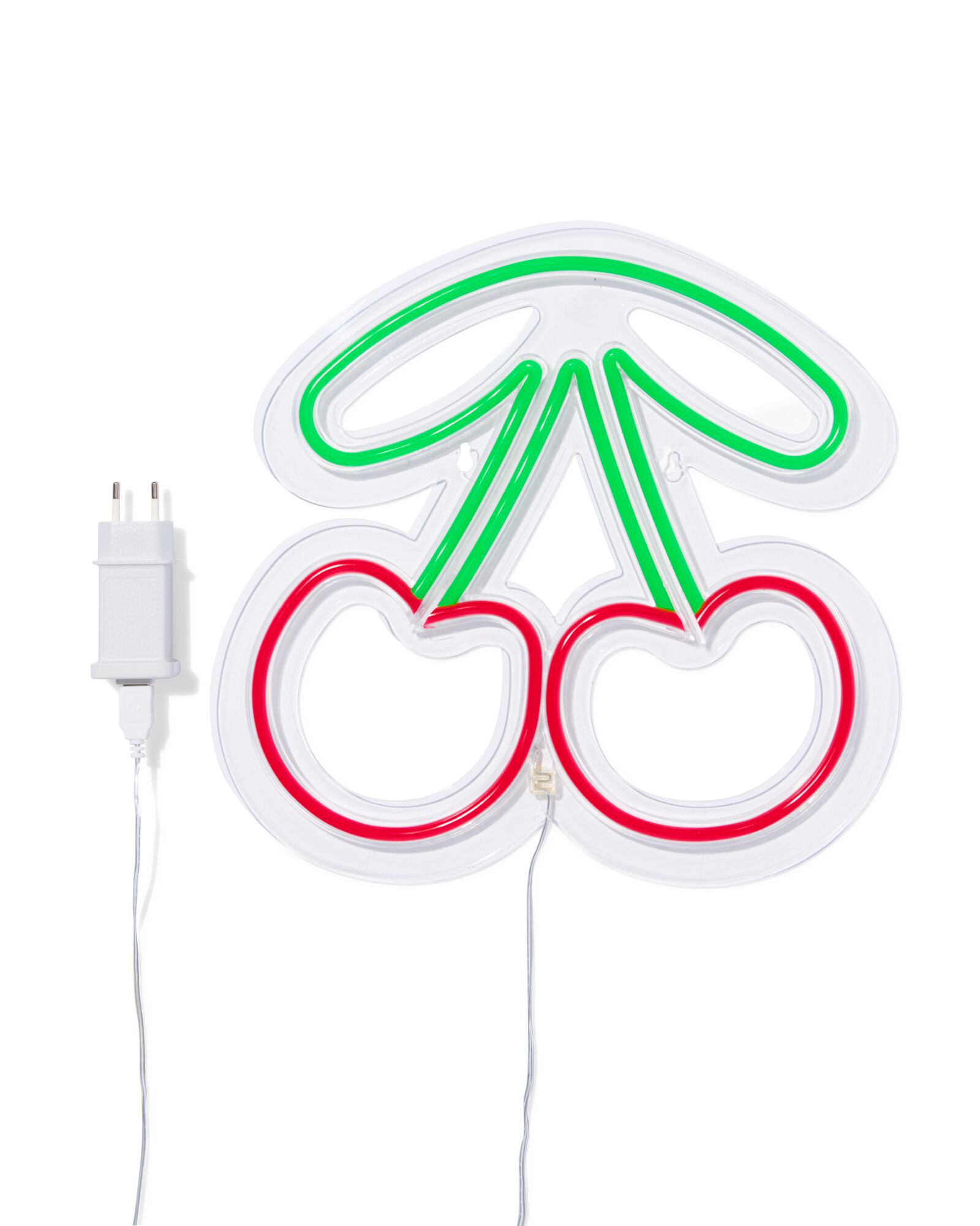 Neon-LED-Lampe, 29 x 30 cm, Kirschen  - 61104542 - HEMA