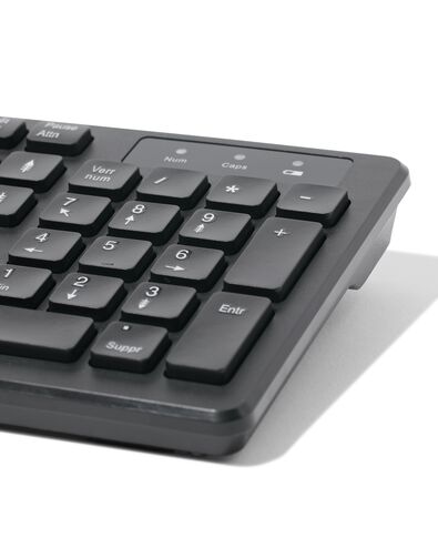 azerty toetsenbord draadloos zwart - 39630202 - HEMA