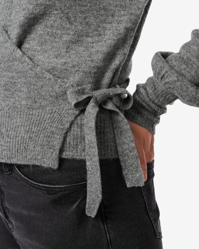 gilet cache-coeur femme Lana gris clair - 36277660LIGHTGREY - HEMA