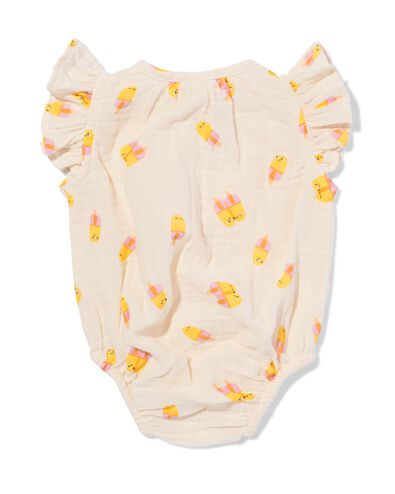 body b&eacute;b&eacute; mousseline cr&egrave;mes glac&eacute;es &eacute;cru &eacute;cru - 33451220ECRU - HEMA