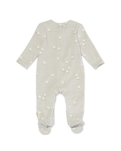 Newborn Strampler aus Rippsamt, Enten hellgr&uuml;n hellgr&uuml;n - 33443420LIGHTGREEN - HEMA