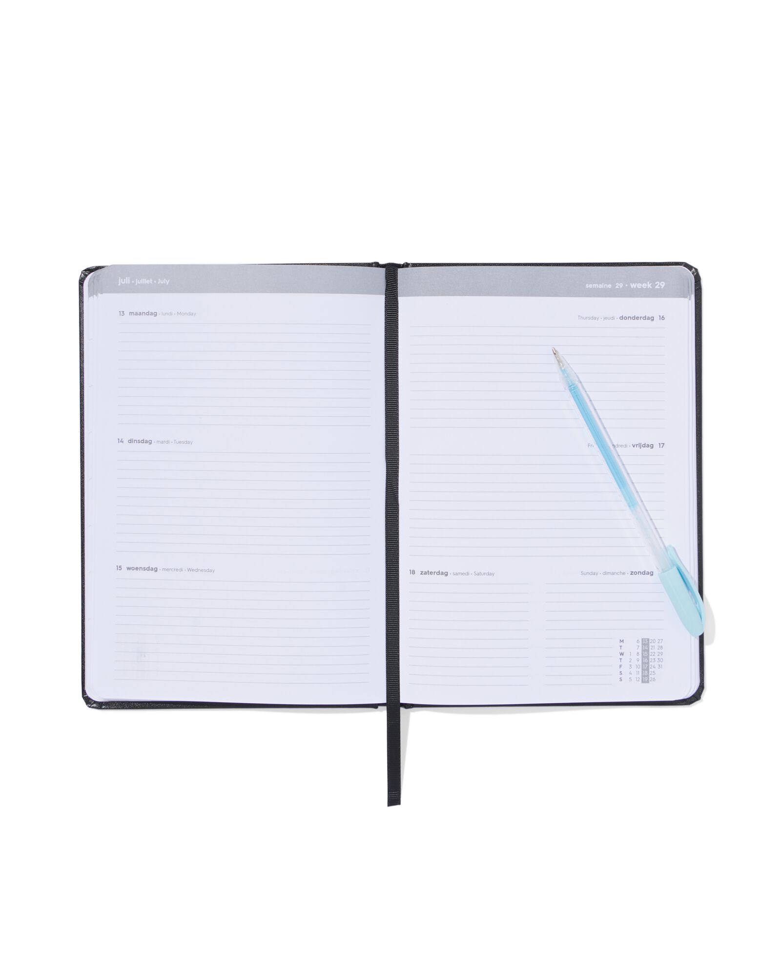 agenda 2026 A5 PU noir - 14500606 - HEMA